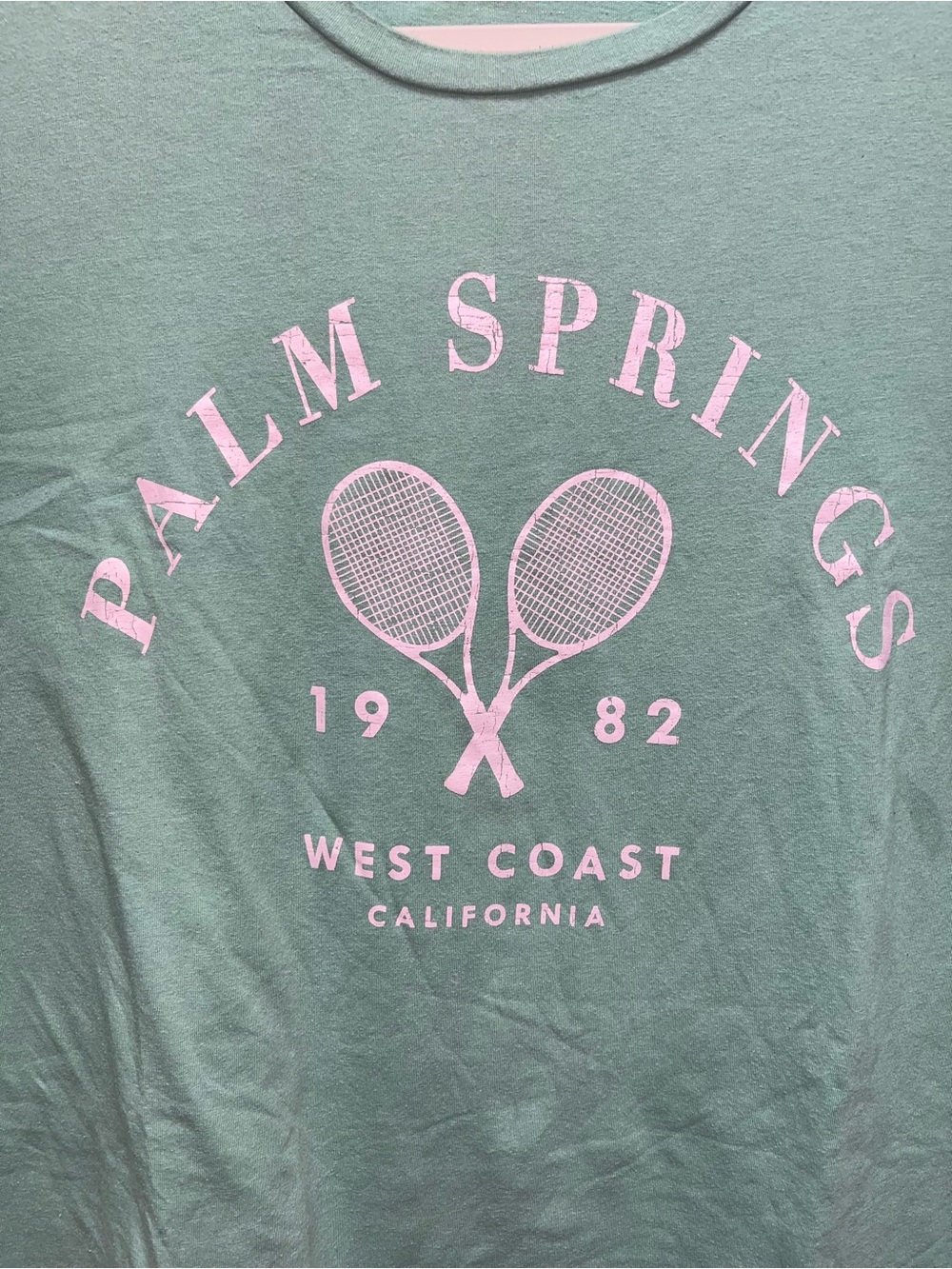 Palm Springs West Coast California green T-Shirt - Picture 2 of 4